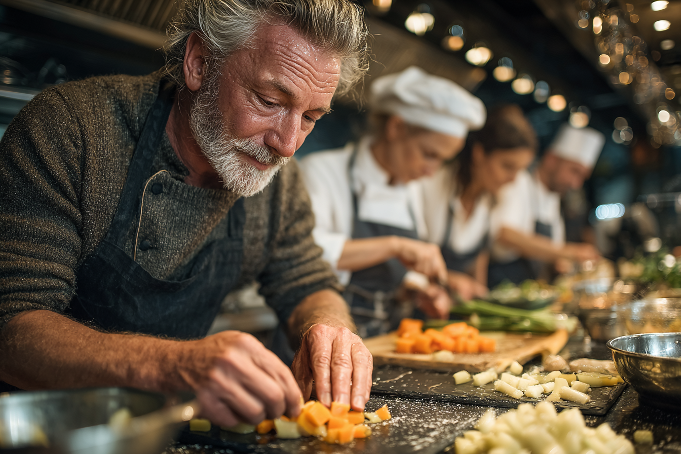 Щаслива група старших людей після заняття йогою